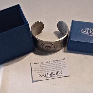NIB Salisbury Pewter Cuff August Bracelet